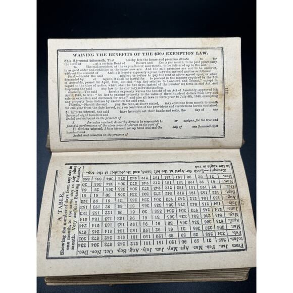 1904 Learys Ready Reckoner Form Book Wages Calculator Hardcover - Picture 12 of 14